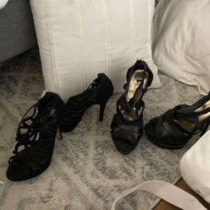 2 pairs of heels